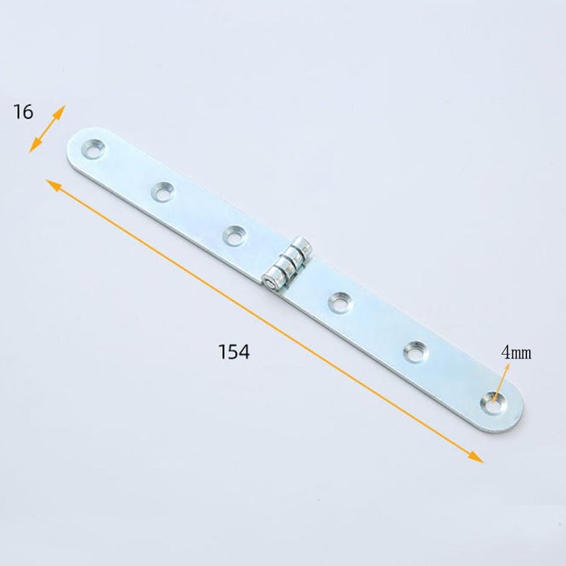 Lokatall 10PCS Marine Boat Door Hinges - 270 Degree Heavy Duty Strap Hinges for Folding Table Wooden Box Cabinet Door & DIY Projects - 155x16mm Silver - Image 2